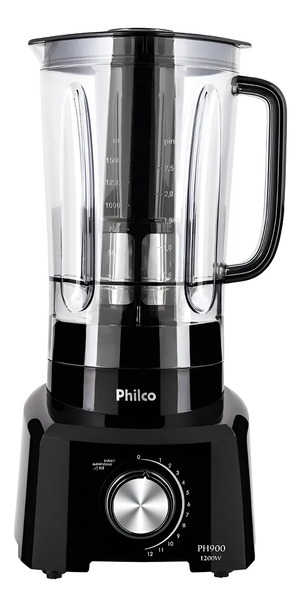 Liquidificador PH900 Com 12 Velocidades 1200W Cor Preto Philco